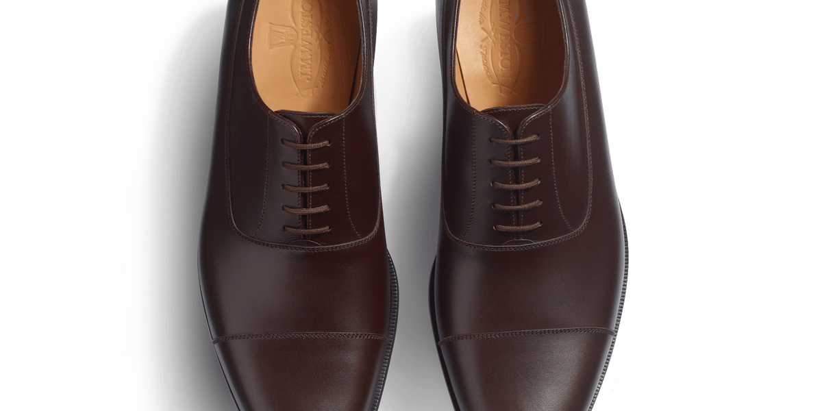 Men's Dark brown boxcalf West Oxford Shoe – J.M. Weston