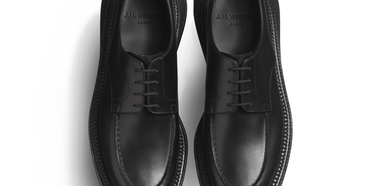 Men's Black Calfskin Derby golf J.M. Weston x sacai