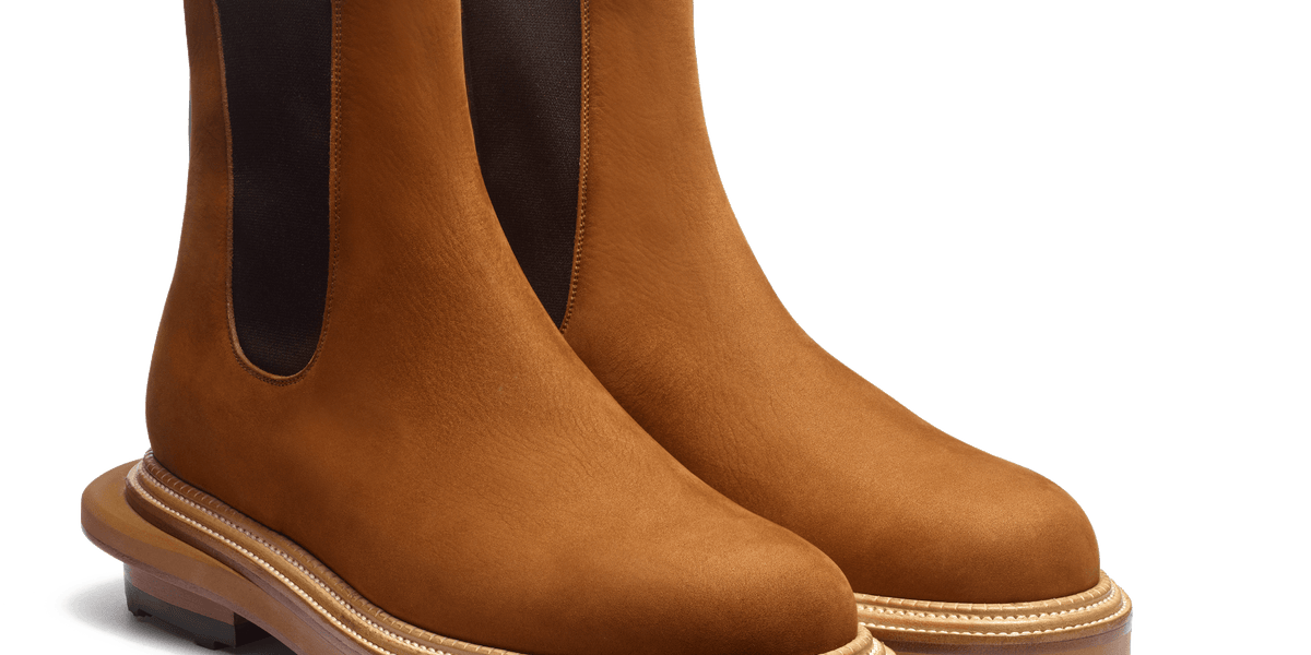 Nubuck beachnut Chelsea Boot J.M. Weston x sacai