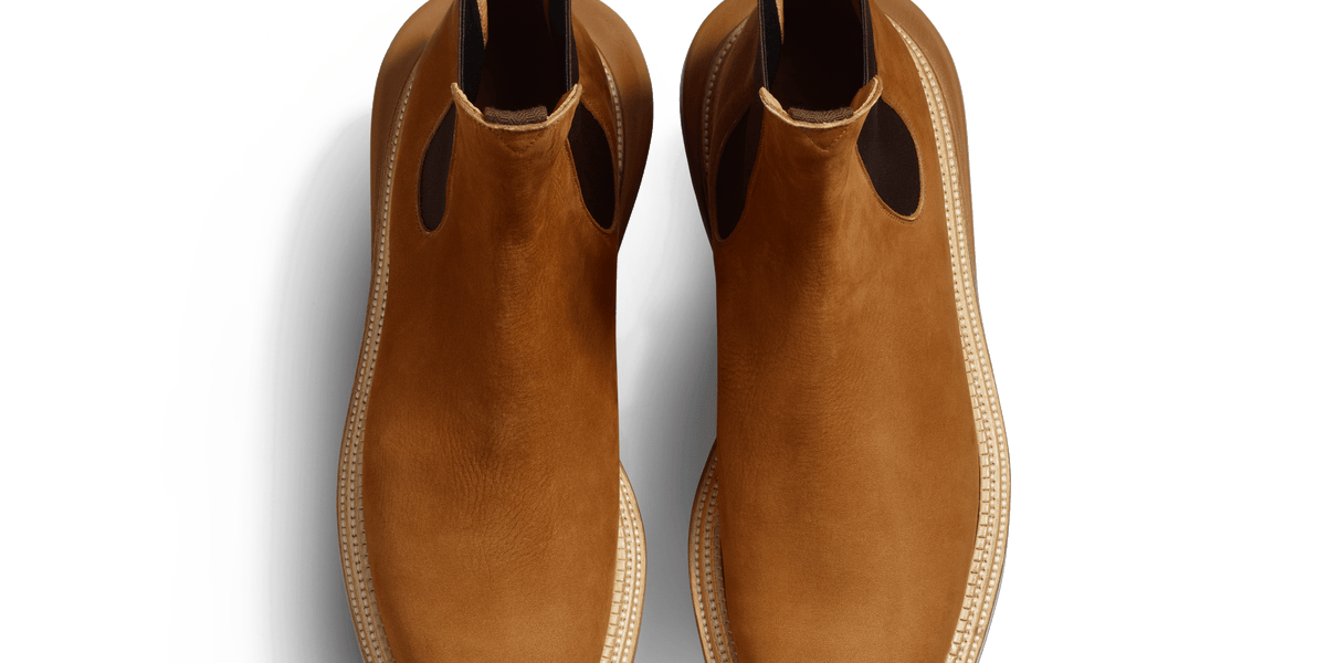 Nubuck beachnut Chelsea Boot J.M. Weston x sacai