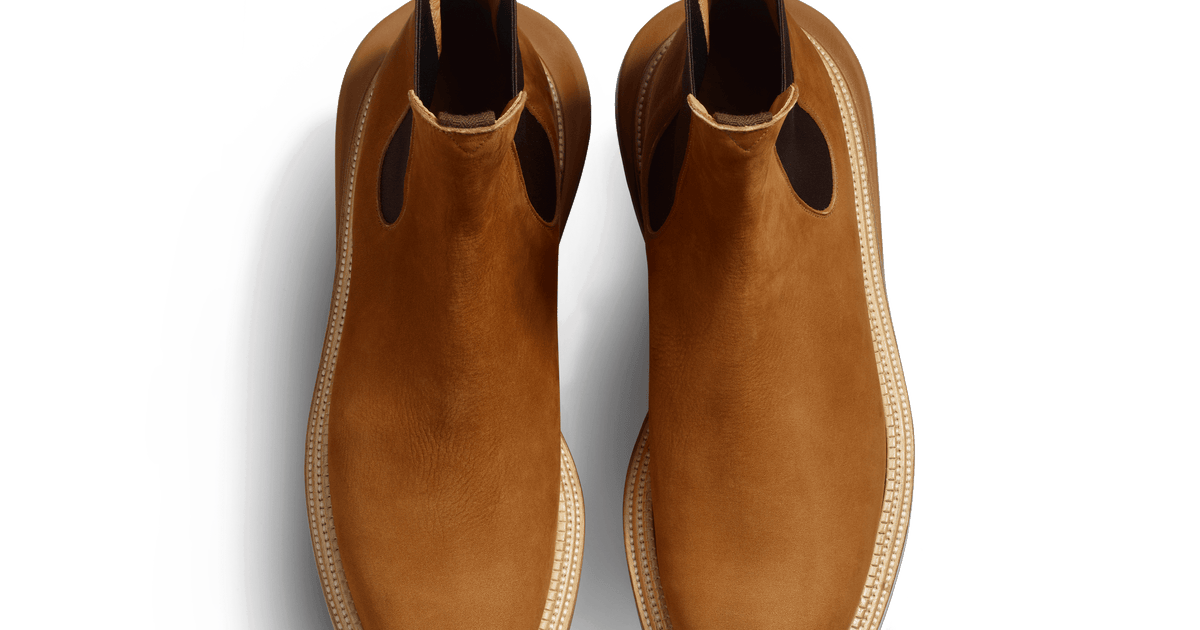 Nubuck beachnut Chelsea Boot J.M. Weston x sacai