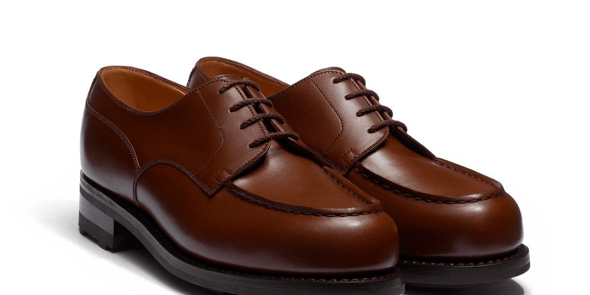 Women's Tan Boxcalf Golf Derby | J.M. Weston