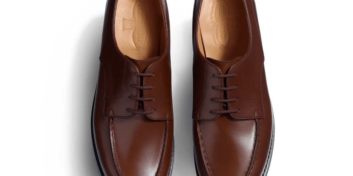 Women's Tan Boxcalf Golf Derby | J.M. Weston