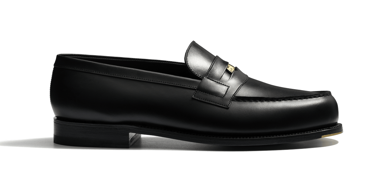 Men's Black boxcalf with a glass-ball finish 180 Loafer