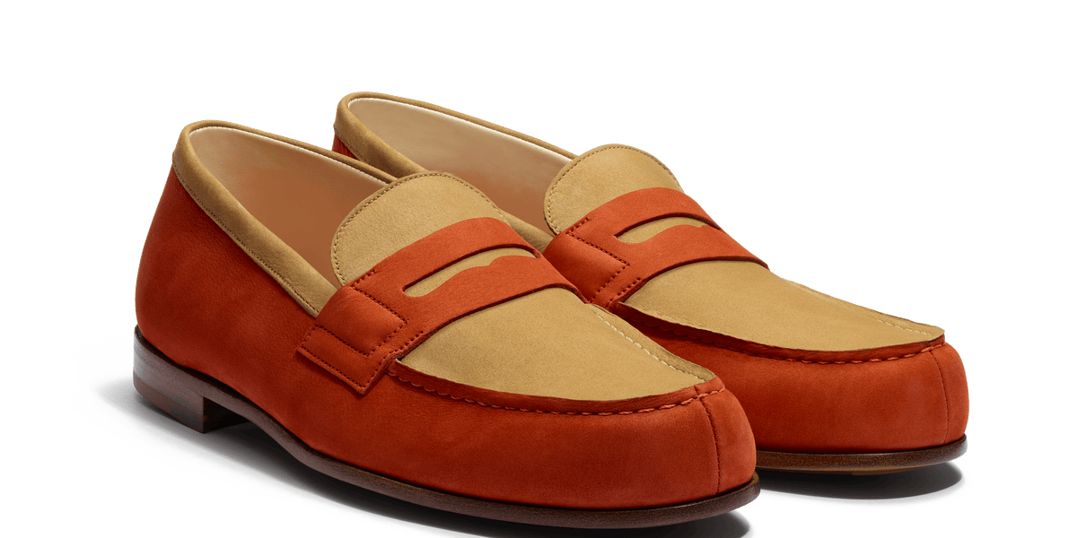 Men's Clay & Taupe nubuck leather Roland-Garros Le Moc' Weston