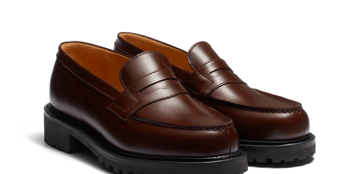 Women's Dark brown boxcalf Commando 180 Loafer | J.M. Weston