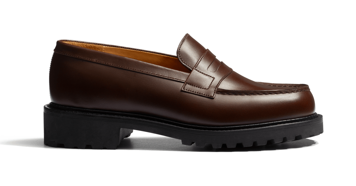 Women's Dark brown boxcalf Commando 180 Loafer | J.M. Weston