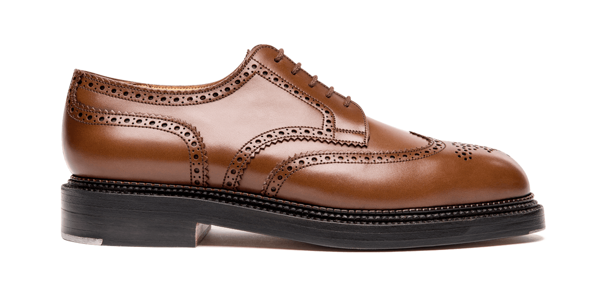 Men's Brown Leather Triple Sole Derby – J.M. Weston