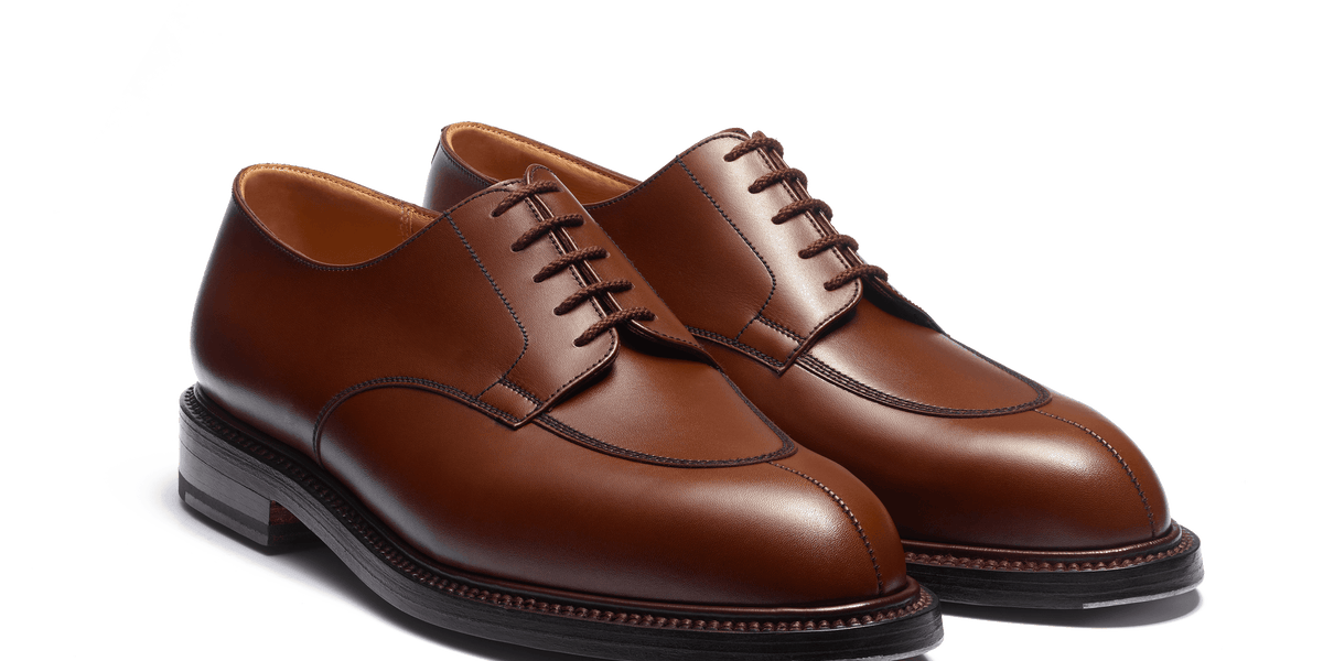 J.M. WESTON 4x4 Derby ブラウン 7ハーフ D J.M. WESTON 4x4 Derby ブラウン 7ハーフ D Men's Leather Half-Hunt