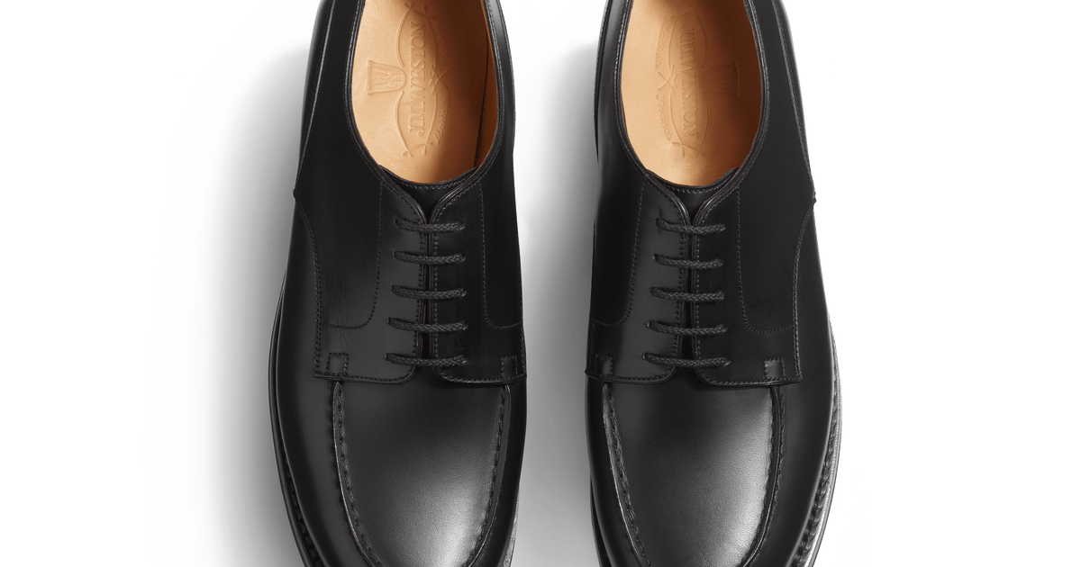 Men's Black Leather Golf Derby | J.M. Weston Men's Black Leather Golf Derby | J.M. Weston