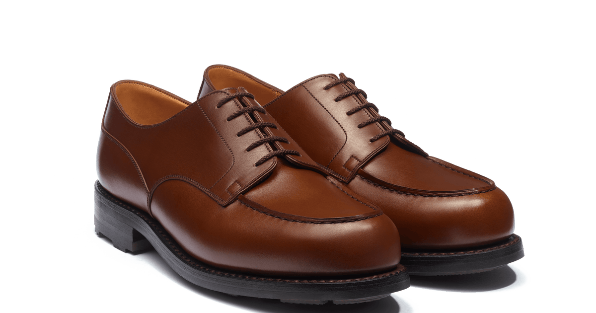 J.M. WESTON ゴルフ Men's Brown Leather Golf Derby | J.M. Weston