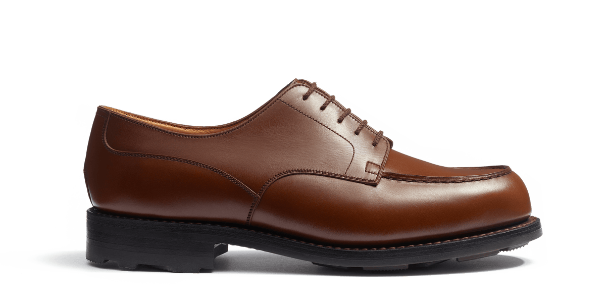Men's Brown Leather Golf Derby – J.M. Weston