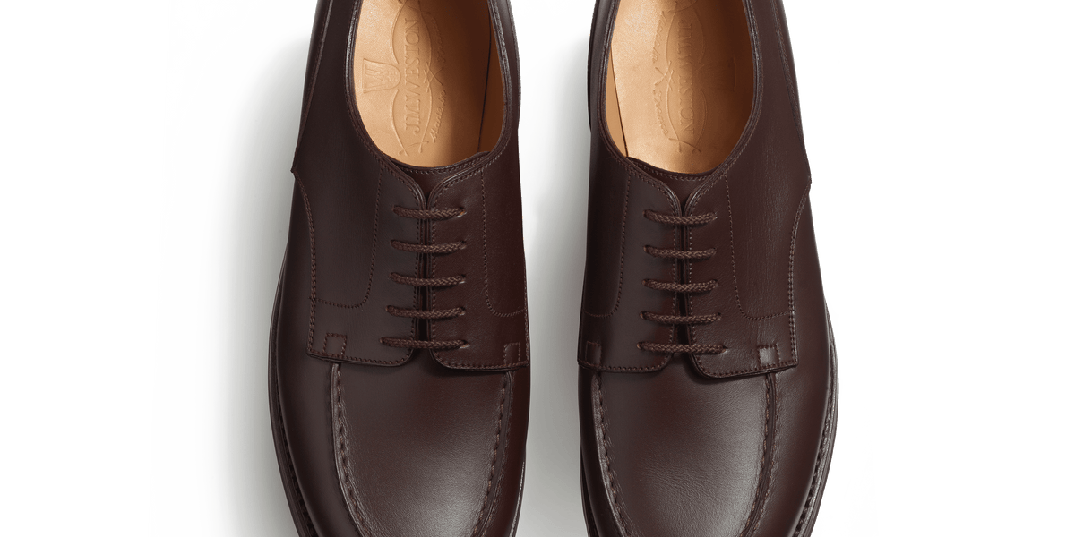 Men's Dark Brown Leather Golf Derby | J.M. Weston