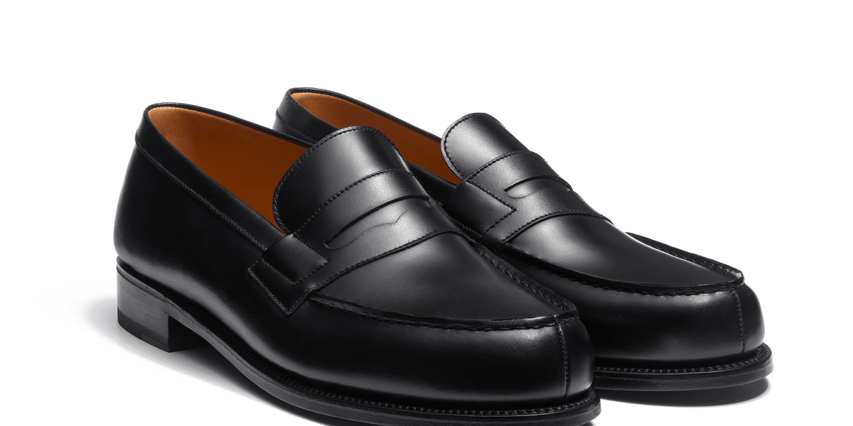 Men's Black Leather 180 Loafer – J.M. Weston