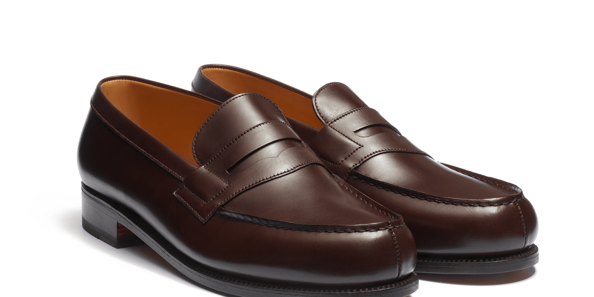 Men's Dark Brown Leather 180 Loafer – J.M. Weston