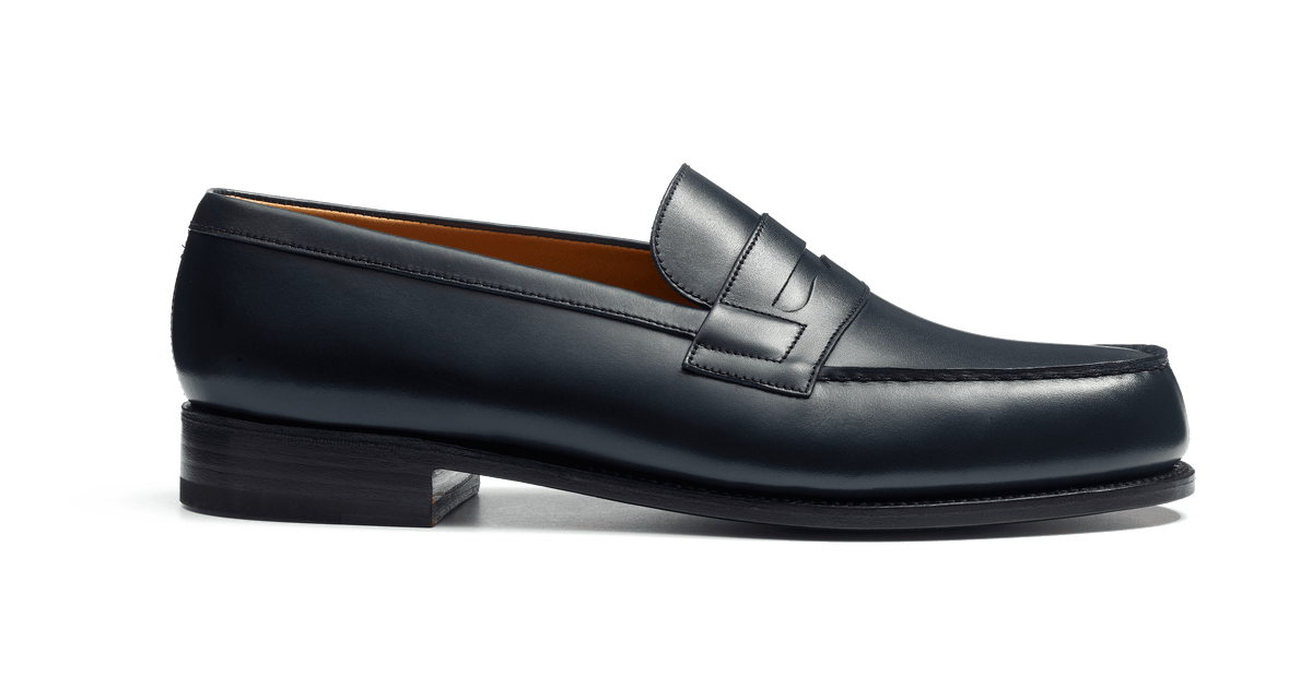 Men's Blue Leather 180 Loafer | J.M. Weston