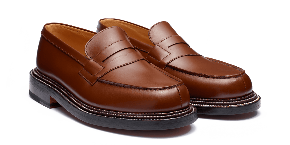 Men's Brown Leather Triple Sole 180 Loafer – J.M. Weston