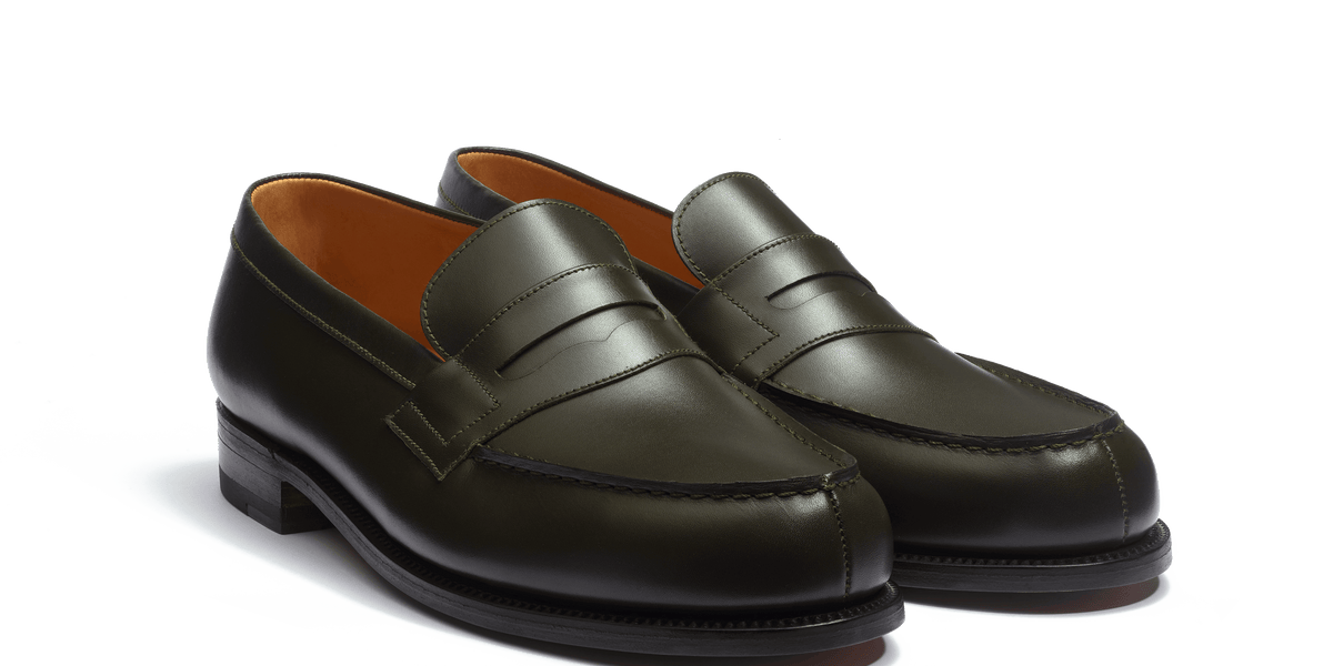 Men's Green Leather 180 Loafer – J.M. Weston