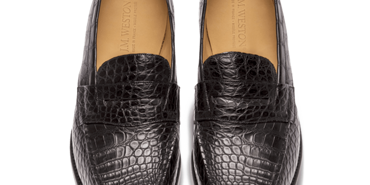 J.M. Weston 180 Brown Crocodile Belly Split Toe Loafers 9-9.5 Custom Order $6000 Men main image 3