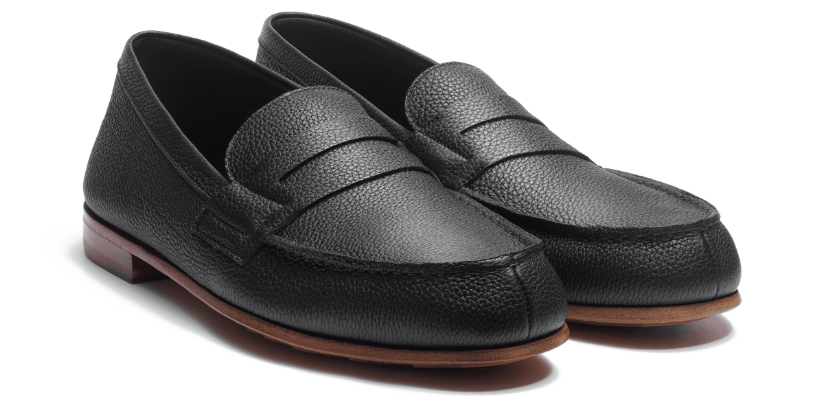 Men's Black Leather Le Moc' Weston Loafer – J.M. Weston