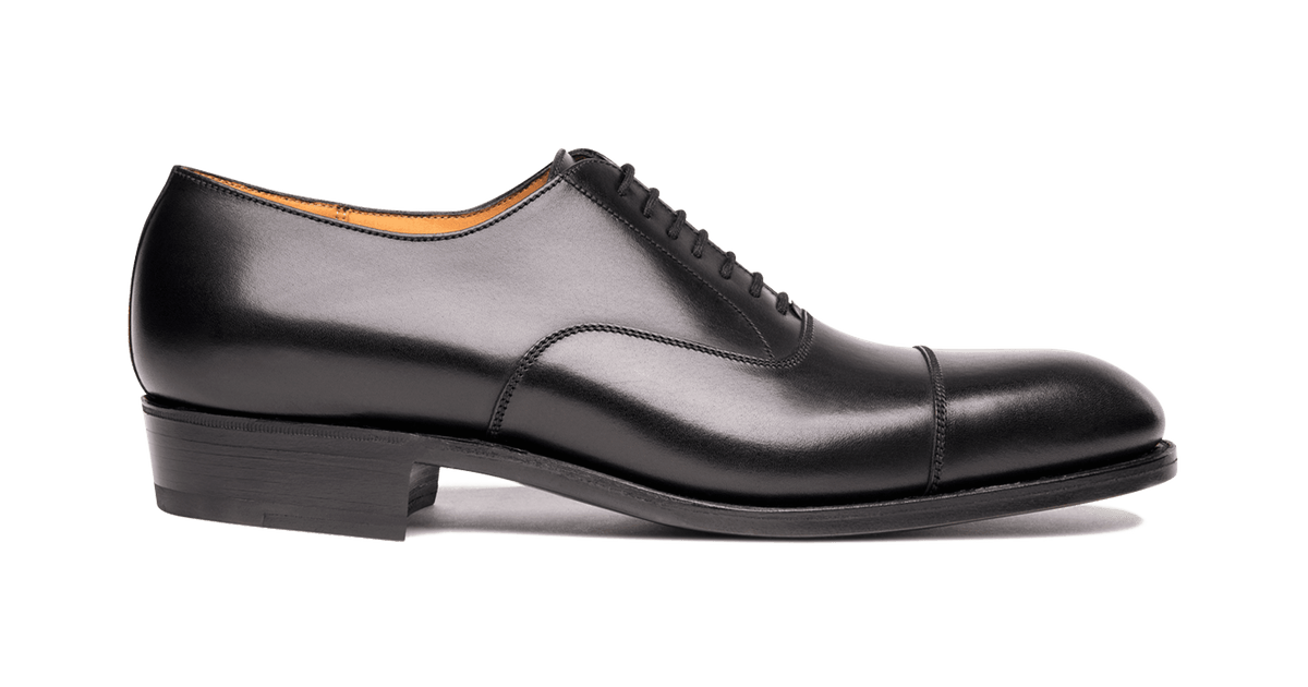 靴 90s J.M. WESTON 765 CAP TOE Men's Savile Cap Toe Oxford Black Leather | J.M. Weston