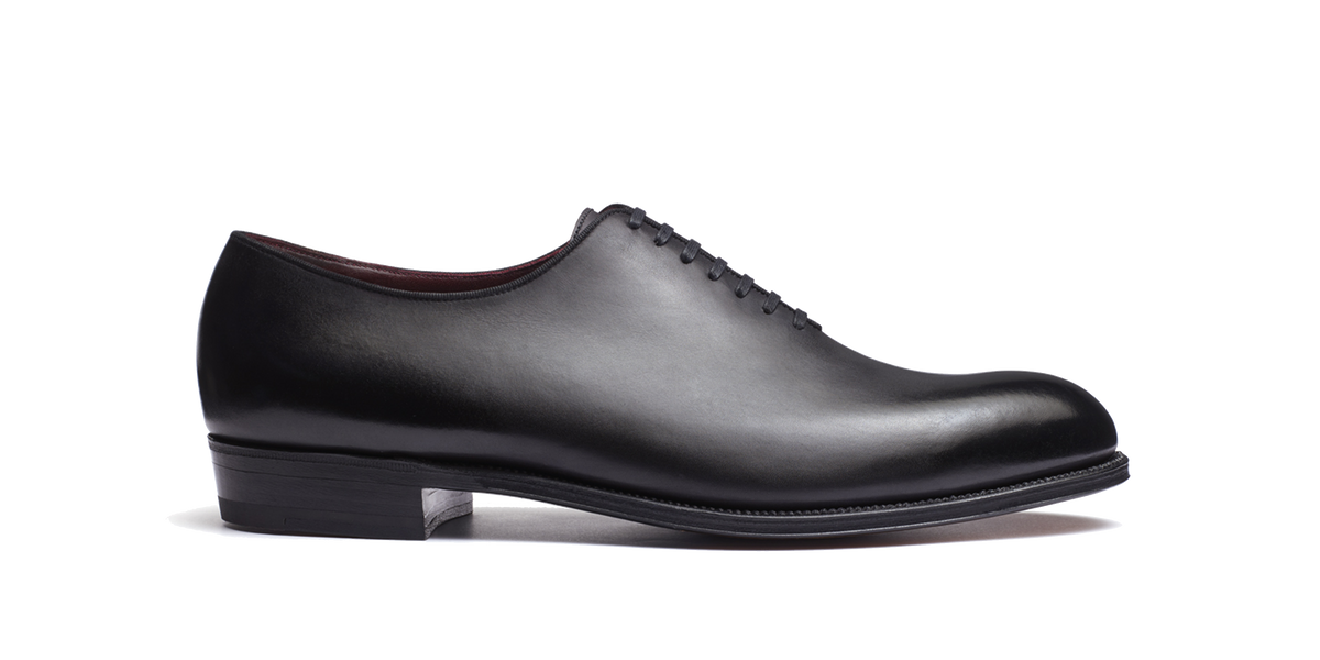 Men's Ultra One Cut Oxford Shoe Black Leather – J.M. Weston