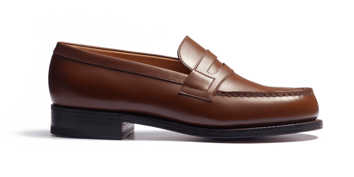 Women's Light Brown Leather Menton Loafer | J.M. Weston
