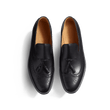 Mocassin à Pampilles Perforé [Homme cuir veau box noir]