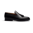 Mocassin à Pampilles Perforé [Homme cuir veau box noir]