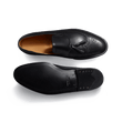Mocassin à Pampilles Perforé [Homme cuir veau box noir]