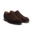 Richelieu perforé [homme cuir veau velours marron]