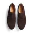 Richelieu perforé [homme cuir veau velours marron]