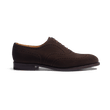 Richelieu perforé [homme cuir veau velours marron]