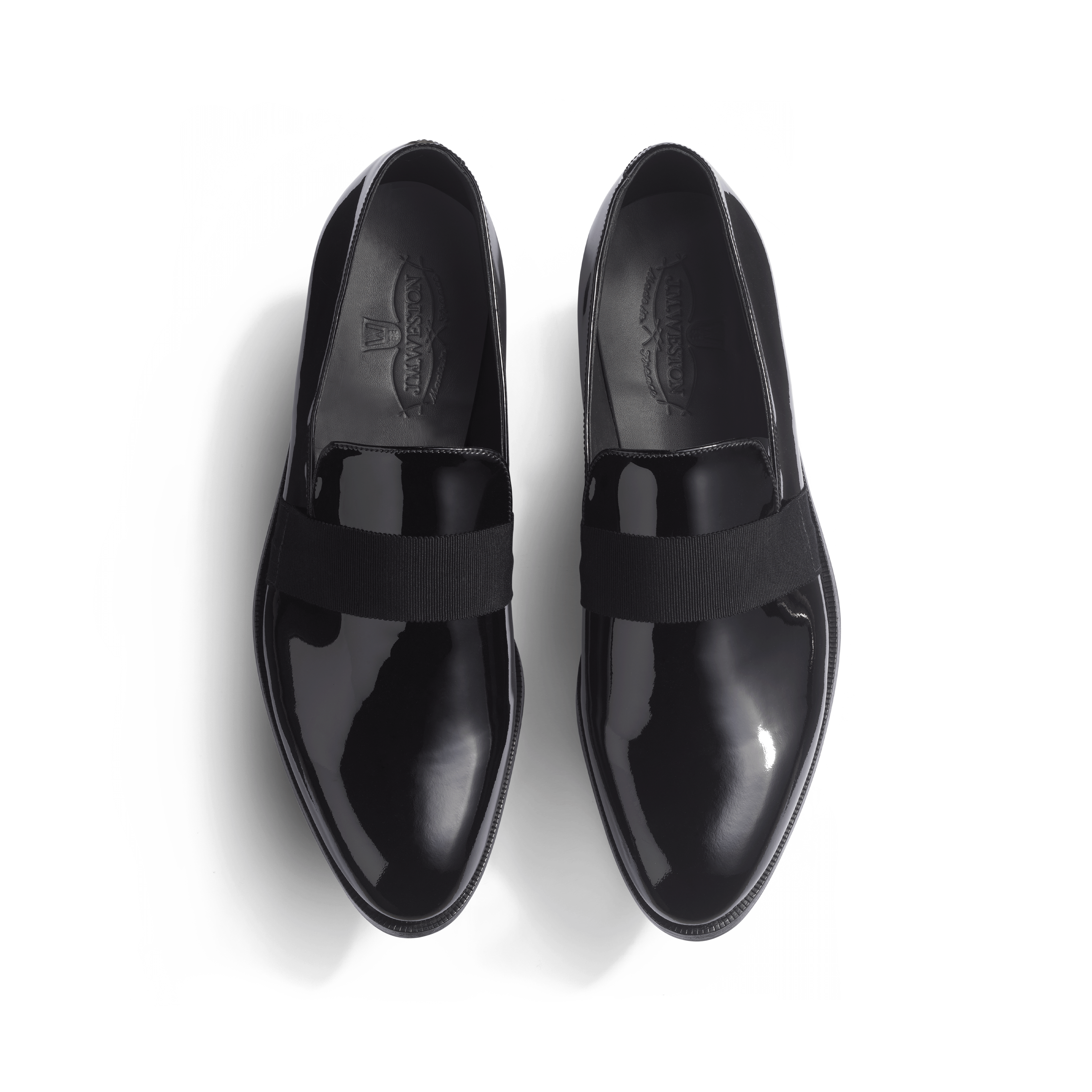 Mocassin smoking homme en cuir vernis noir – Weston