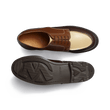 Derby Golf [homme cuir veau box mélèze bergeronnette et porcelaine]