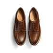 Derby Golf [homme cuir veau box bergeronnette piqûre contrastée écrue]