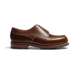 Derby Golf [homme cuir veau box bergeronnette piqûre contrastée écrue]