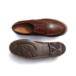Derby Golf [homme cuir veau box bergeronnette piqûre contrastée écrue]