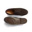 Derby Golf [homme cuir veau velours chocolat piqûre contrastée écrue]