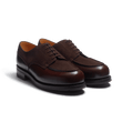 Derby Golf [homme cuir veau box mélèze et cuir veau marron foncé]