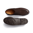 Derby Golf [homme cuir veau box mélèze et cuir veau marron foncé]