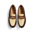 Mocassin 180 [homme cuir veau box mélèze, bergeronnette et porcelaine]