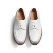 Derby bateau [homme cuir veau lisse blanc]