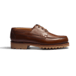 Derby bateau [homme cuir lisse marron chêne]