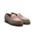 Mocassin 180 [homme Cuir veau velours rose clair parme et vieil or]