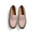 Mocassin 180 [homme Cuir veau velours rose clair parme et vieil or]