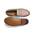 Mocassin 180 [homme Cuir veau velours rose clair parme et vieil or]