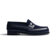 Mocassin 180 [homme cuir veau box marine & cuir veau velours marine]