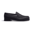 180 Loafer [Men Black with glitter effect goatskin]