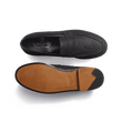180 Loafer [Men Black with glitter effect goatskin]